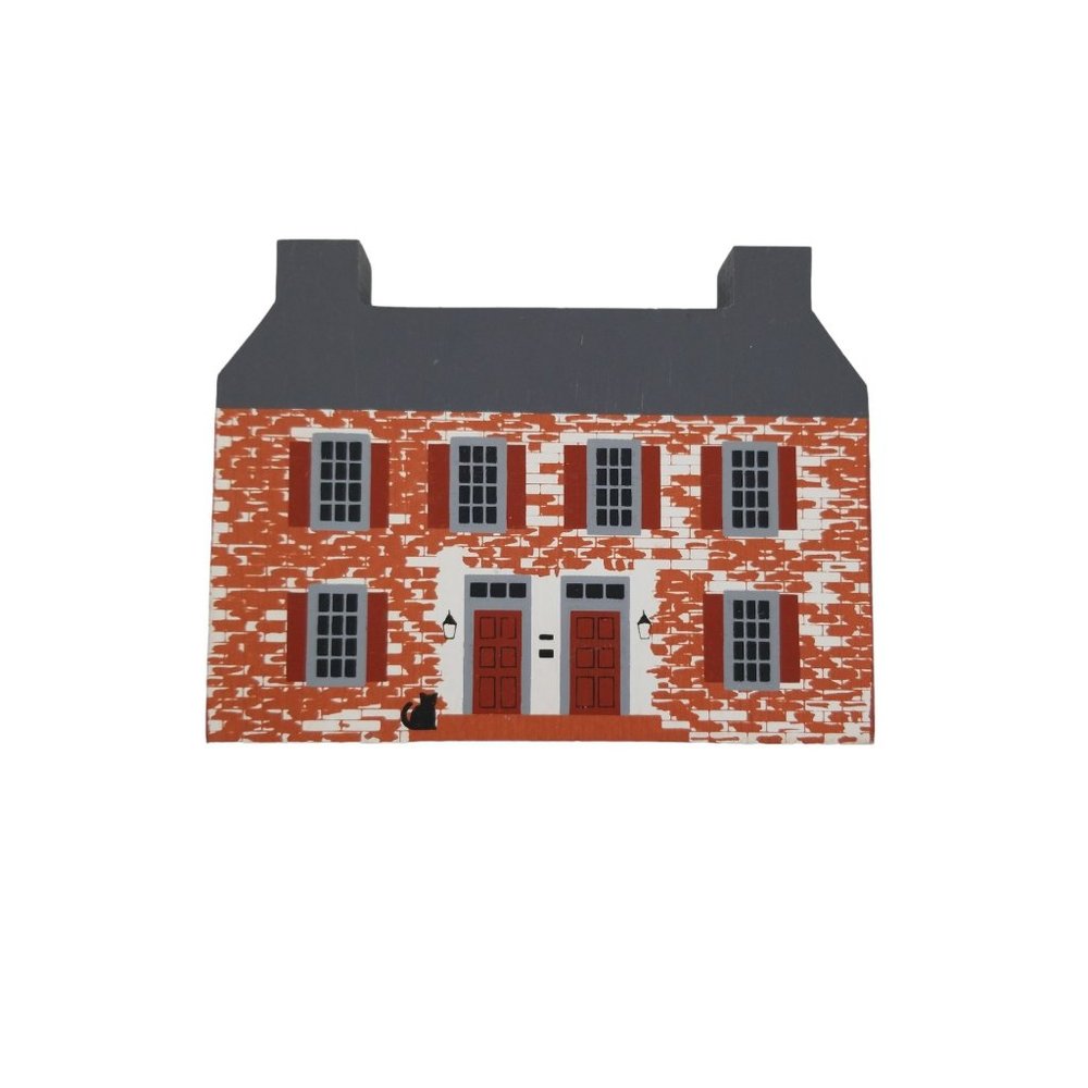 Cat's Meow Village John Belville House 1986 Village IV Series Signed Faline '88